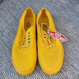 Vans Yellow lace up sneakers